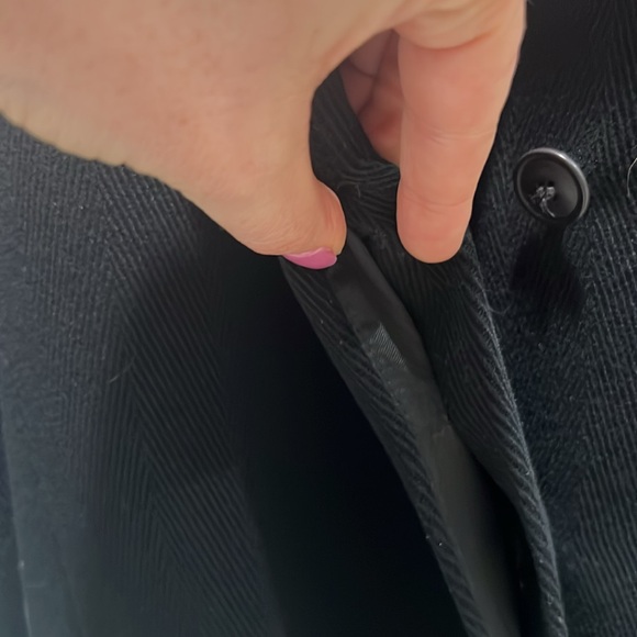 Emporio Armani floor length fitted black wool coat size 40 EUR, US 6 - Picture 14 of 14